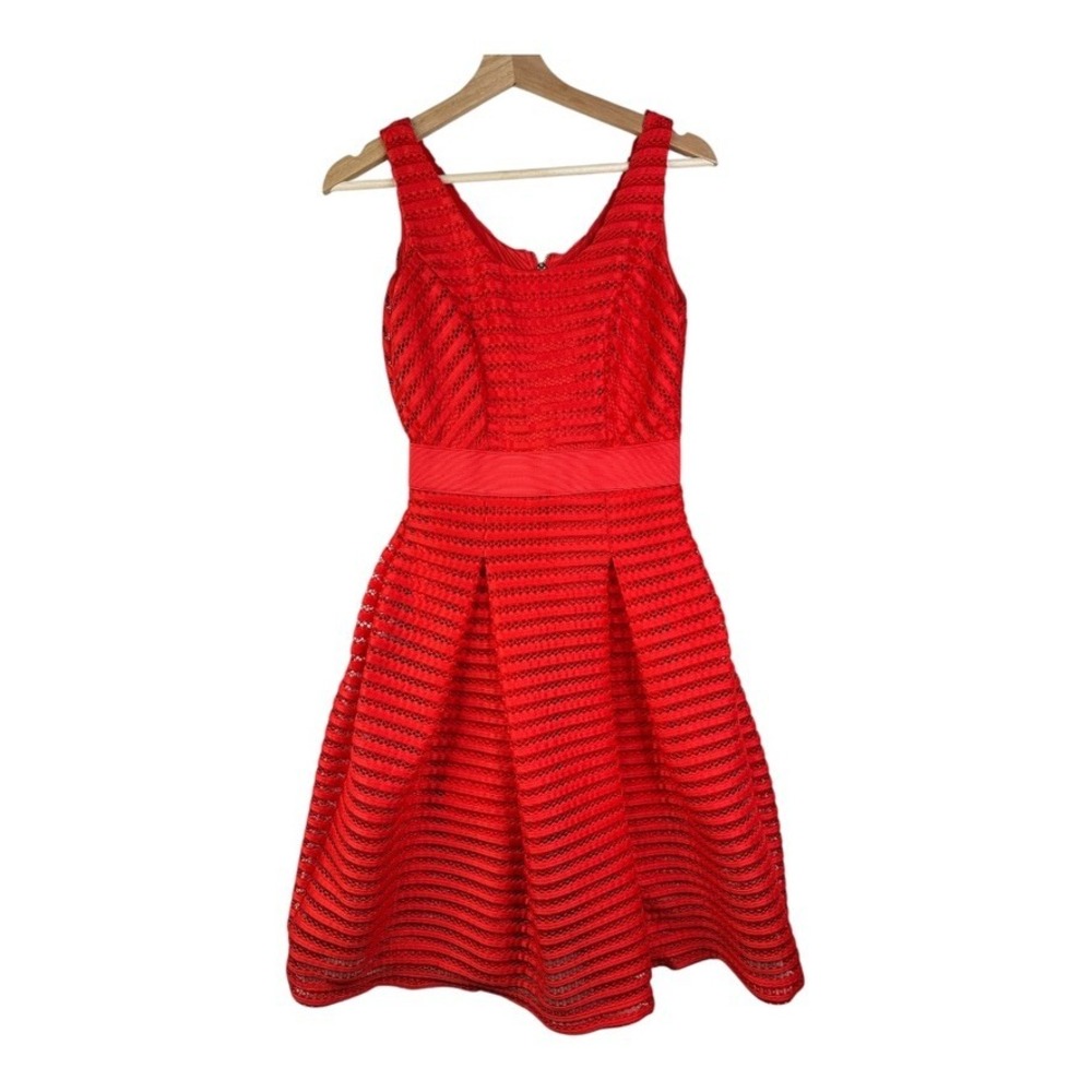 Red Sleeveless Fit & Flare Dress -  Women's Dress